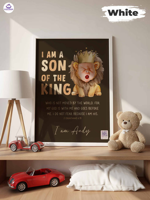 Christian Baby Poster Bundle – Lion Theme – Scripture, Affirmations & Wishes for Baby – Custom Keepsake